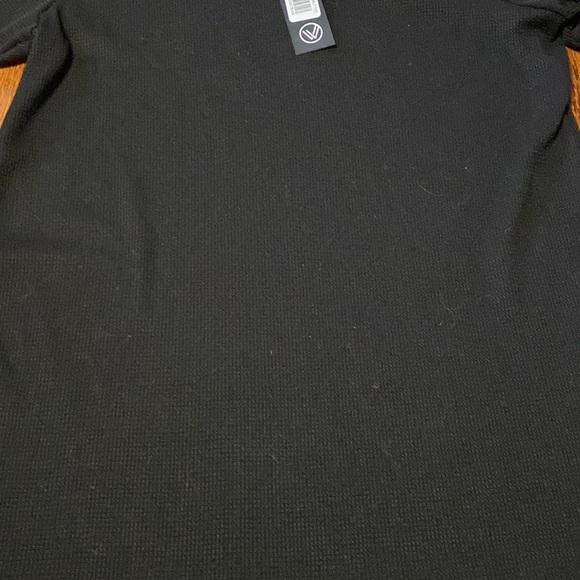 SAVVI Medium Black Crew Neck Thermal SALT T-Shirt - Picture 10 of 11